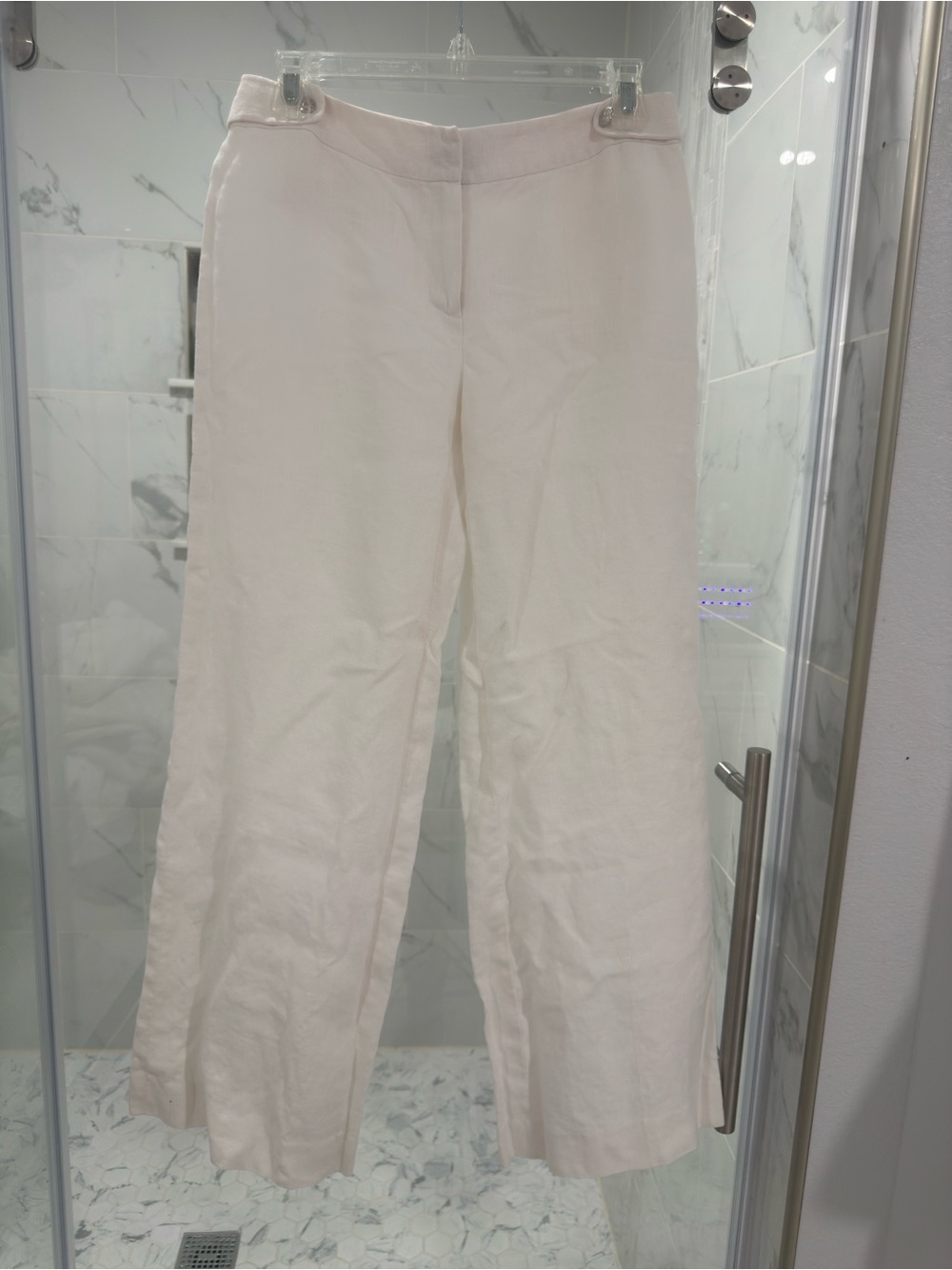 Michael Kors Cream Wide-Leg Pants
